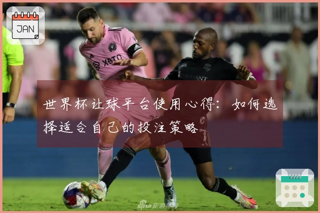 世界杯让球平台使用心得：如何选择适合自己的投注策略