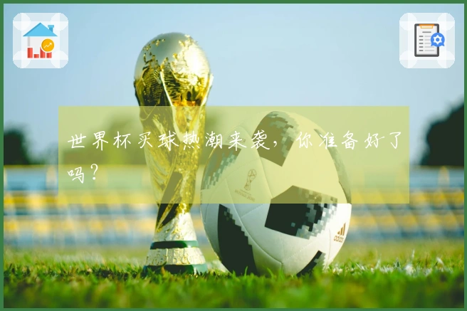 世界杯买球热潮来袭，你准备好了吗？